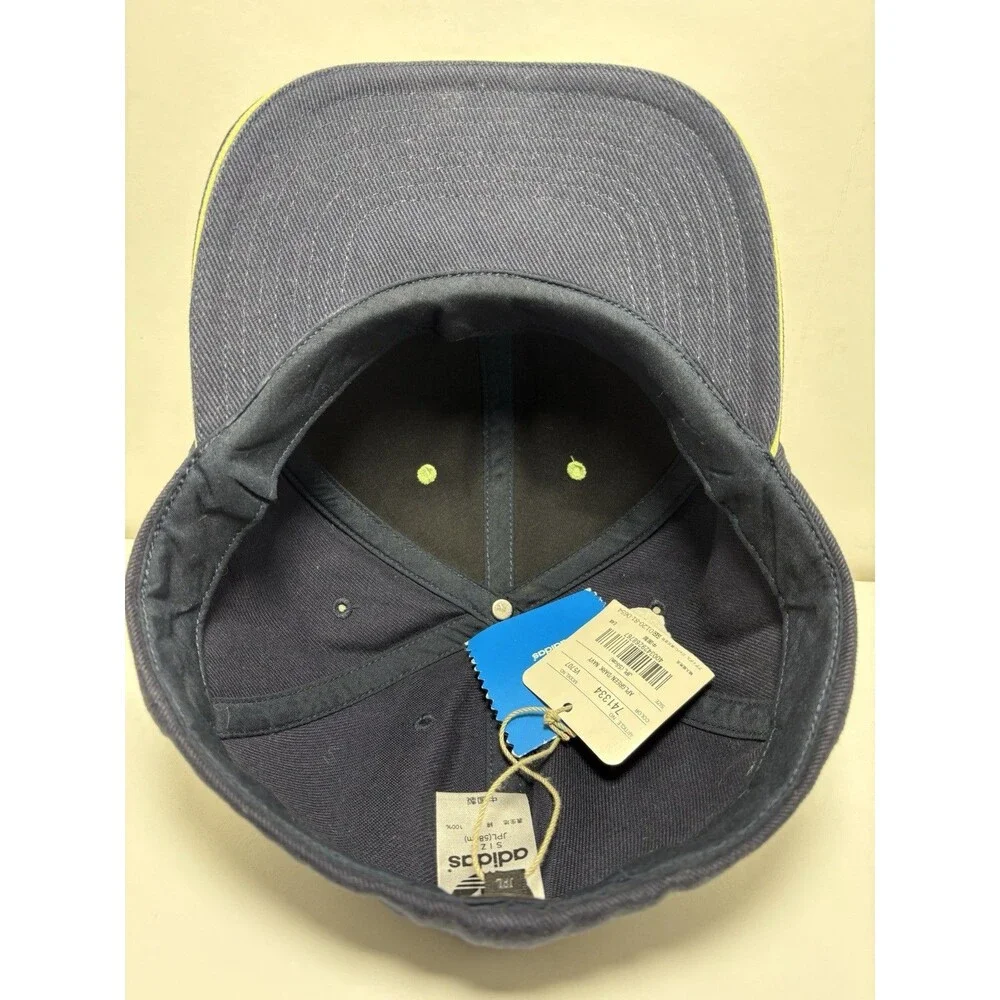 Vintage 2006 Adidas Cap NWT Deadstock Navy Apple Green Fitted 58cm